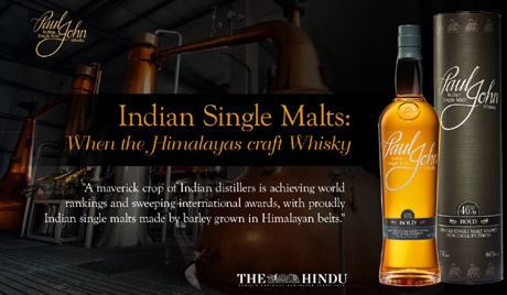 Indian Single Malts: when the Himalayas craft Whisky by Thee Hindu 